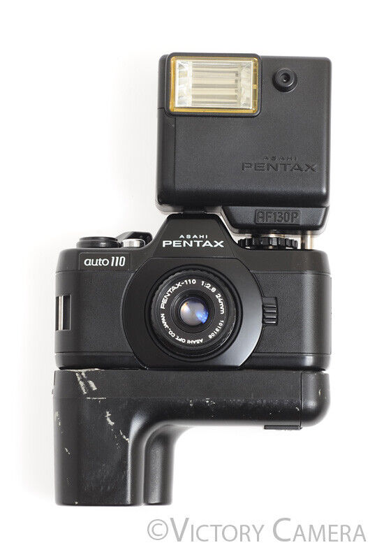 Pentax Asahi Auto 110 SLR Camera w/ Flash, 3 Lenses, & Filters -In Box,  Cool-