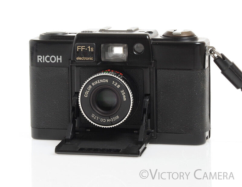 Ricoh FF-1s Black Compact 35mm Camera w/ 35mm f2.8 Lens -As is, Parts/Repair- - Victory Camera