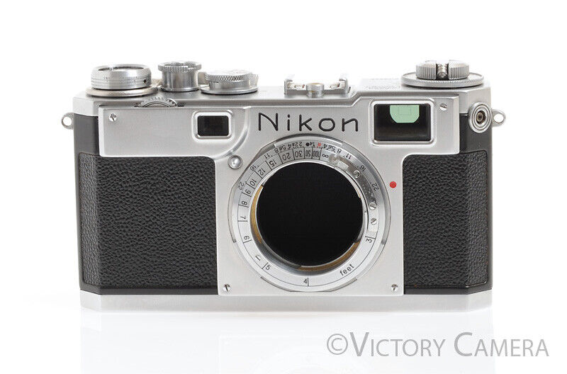 Nikon S2 Chrome Rangefinder Camera Body -Read, Tiny Fungus, Not Visible in Use- - Victory Camera