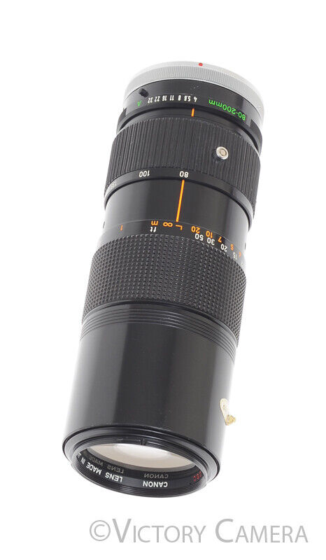 Canon FD 80-200mm f4 Telephoto Zoom Lens -As is/Parts- - Victory Camera
