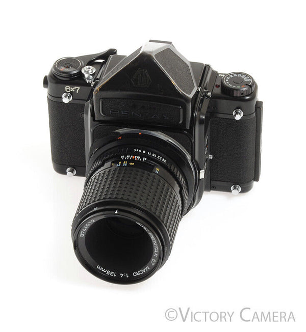 Pentax 6x7 67 Medium Format Film Camera w/ 135mm f4 Macro Lens -New Se