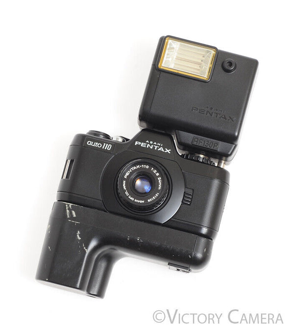 Pentax Asahi Auto 110 SLR Camera w/ Flash, 3 Lenses, & Filters -In Box,  Cool-