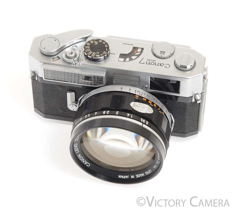 Canon 50mm f0.95 Dream Lens on Model 7 Camera Body -Clear Glass, Very Nice- - Victory Camera