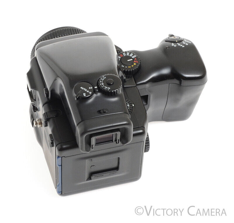 Mamiya 645 Pro Camera AE Metered Prism FE401 w/ 80mm N Lens &amp; Winder -Clean- - Victory Camera