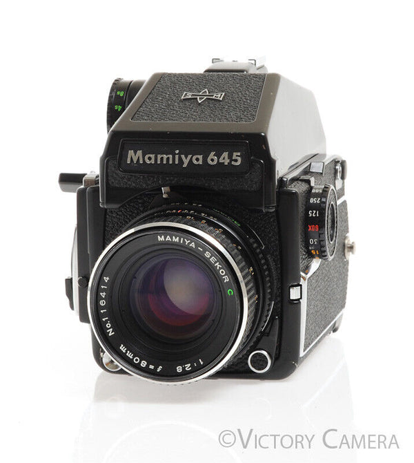 Mamiya m645 1000s 645 Camera w Eye Level 80mm f2.8 C Lens New Seal