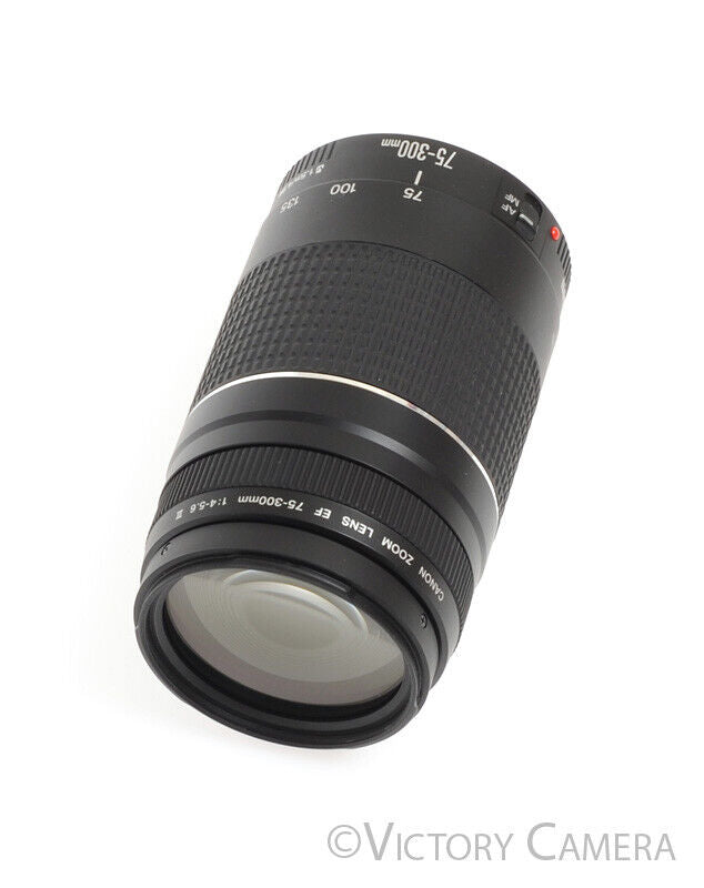 Canon EOS EF 75-300mm f4-5.6 III Telephoto Zoom Lens -Clean- - Victory Camera