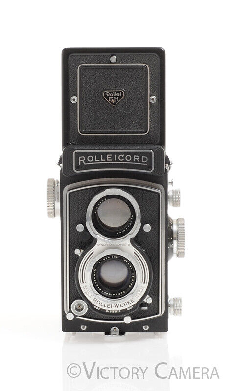 Rollei Rolleicord VB 6x6 Medium Format TLR Camera w/ 75mm f3.5 Xenar Lens -Nice- - Victory Camera