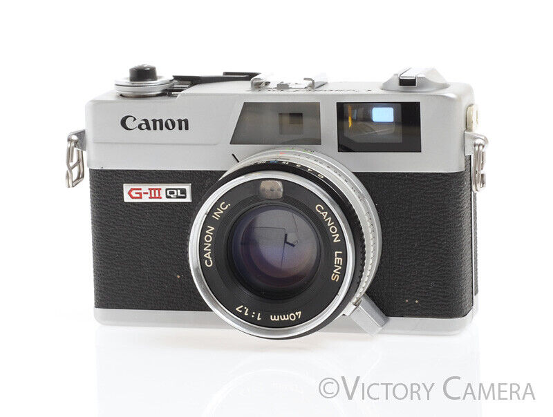 Canonet QL17 QL-17 GIII Rangefinder Camera -Clean, New Seals- - Victory Camera