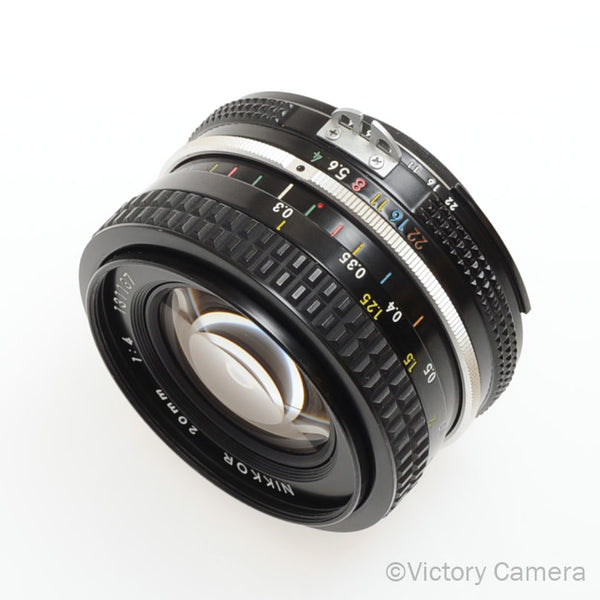 AIニッコール20mmF4.0 Nikon Nikkor 20mm f4 AI Manual Focus Wide Angle Lens [EXC+]