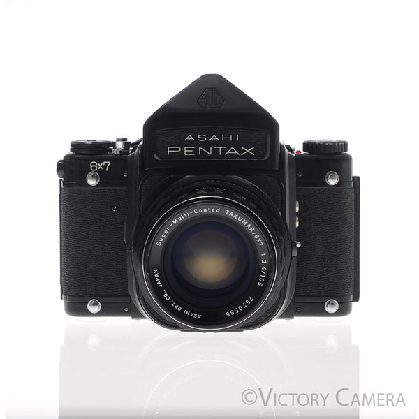 Pentax 6x7 67 MLU Camera w/ Prism + 105mm f2.4 Prime Lens [EXC]