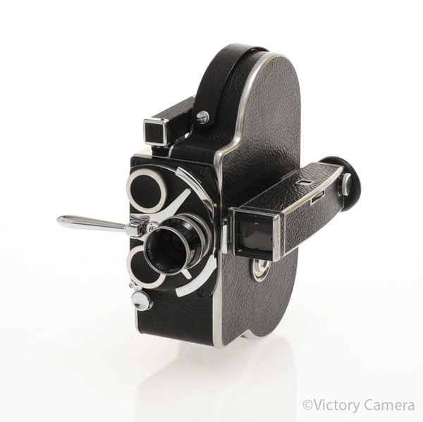 Bolex H16 16mm Motion Picture Film Camera 26mm f1.9 Pizar Lens [EXC+]