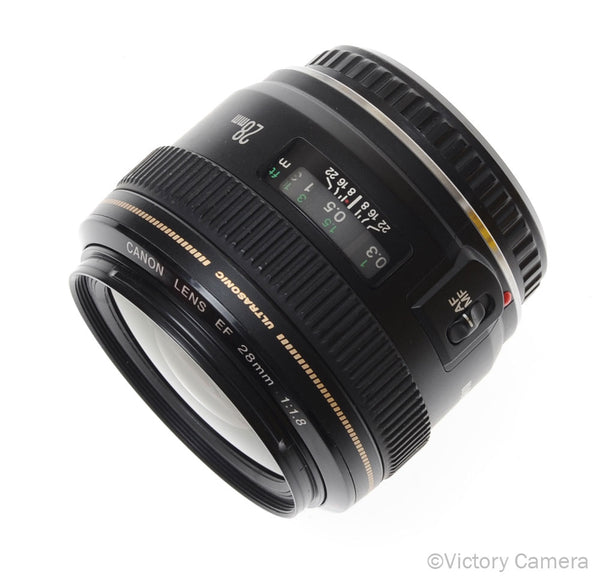 Canon EOS EF 28mm f1.8 Ultrasonic Wide Angle Prime Lens [EXC+]