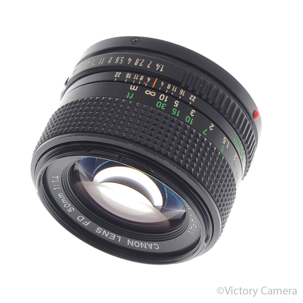Canon 50mm f1.4 (late model) Fast Prime Lens for FD Mount [EXC-]