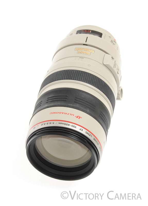 Canon EOS EF 100-400mm f4.5-5.6 L IS USM Lens w/ Shade & Case -Very Clean- - Victory Camera