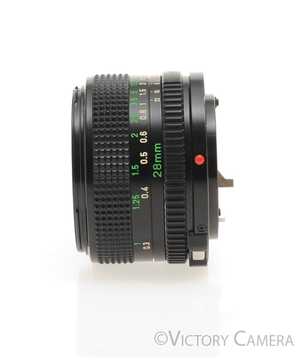 Canon FD 28mm f2.8 (late version) Manual Focus Wide Angle