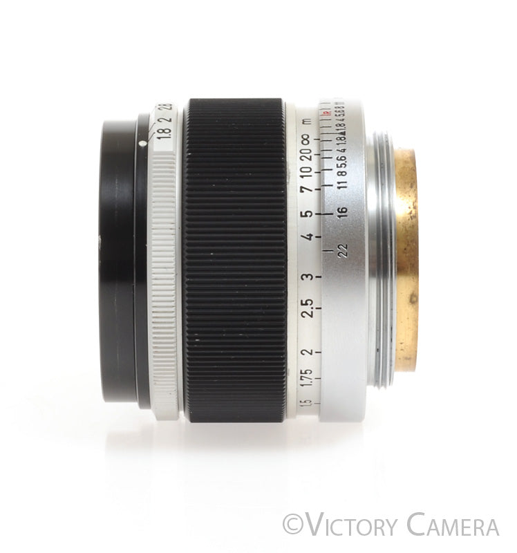 Canon 50mm f1.8 LTM L39 Screw Mount Lens -DAG CLA, Light Haze-