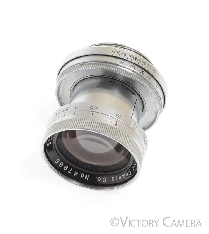 Canon Serenar 50mm f1.9 Collapsible L39 Screw Mount Lens -Clean-