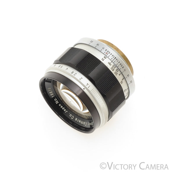 Canon 50mm f1.4 LTM L39 Leica Screw Mount Lens [EXC+]