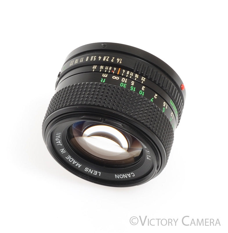 Canon FD 50mm f1.4 (late version) Fast Prime Lens -Clean-