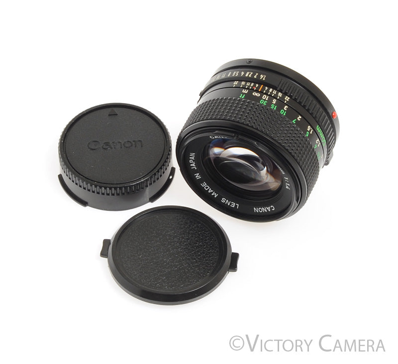 Canon FD 50mm f1.4 (late version) Fast Prime Lens -Clean-