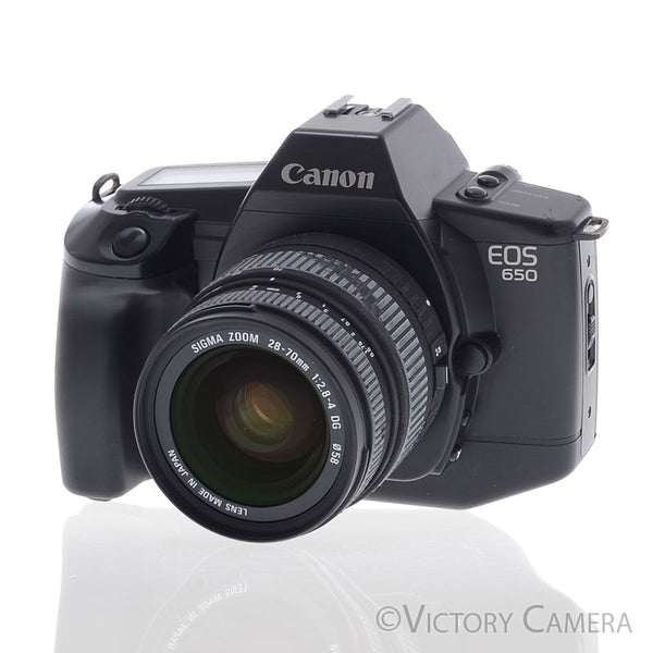 Canon EOS 650 Autofocus 35mm FILM Camera w/ 28-70mm Zoom Lens [EXC+]