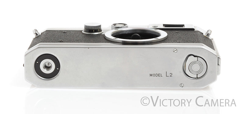 Canon Model L2 Chrome 35mm Rangefinder Camera Body -Nice-