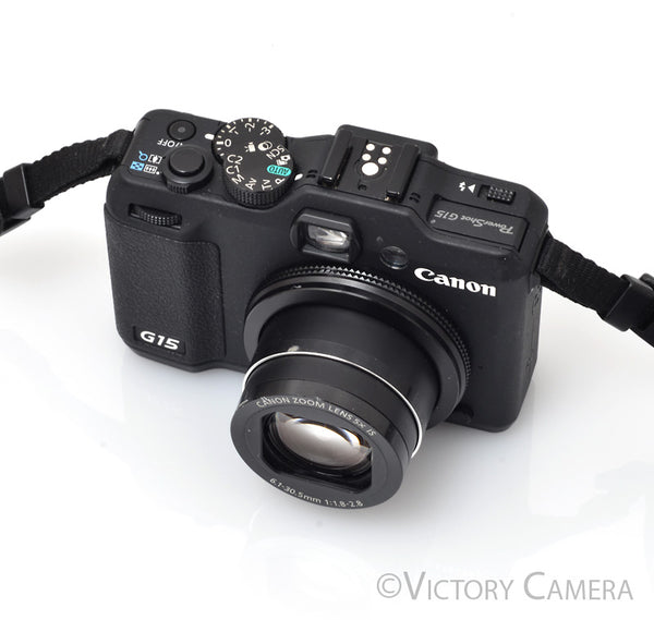 Canon PowerShot G15 12.1MP Digital Point & Shoot Camera w/ Box [EXC]
