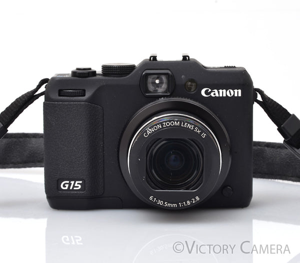 Canon PowerShot G15 12.1MP Digital Point & Shoot Camera w/ Box [EXC]