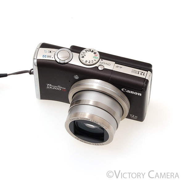 Canon PowerShot SX200 IS 12.1MP Brown Digital Point & Shoot Camera [GO