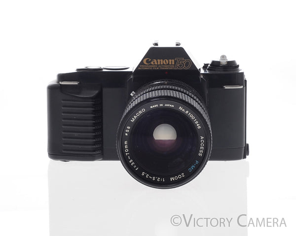 Canon T50 35mm Film SLR Camera w/ 35-70mm F3.5-4.5 Zoom Lens [EXC]