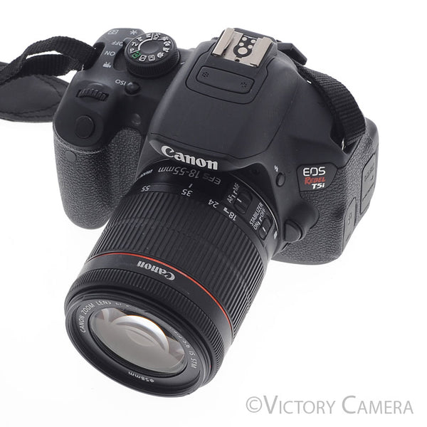 Canon EOS Rebel T5i 18MP DSLR w/ 18-55mm Zoom Lens [EXC+]