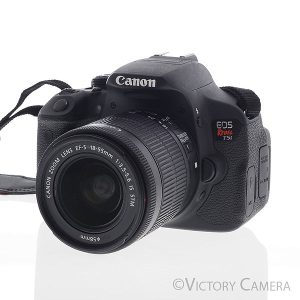 Canon EOS Rebel T5i 18MP DSLR w/ 18-55mm Zoom Lens [EXC+]