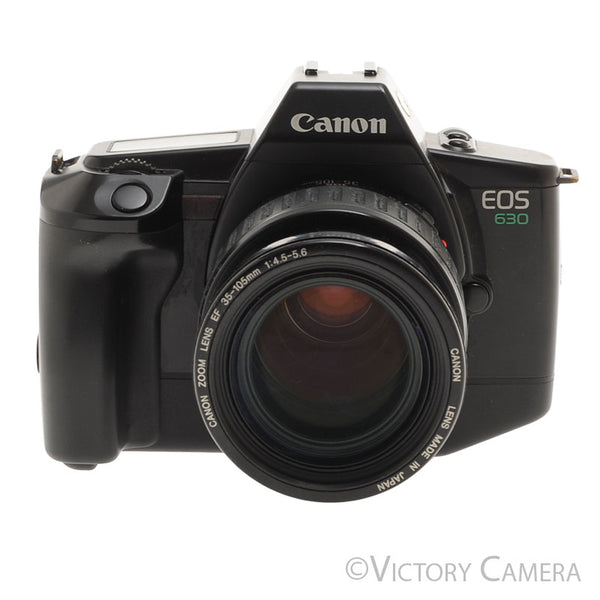 Canon EOS 630 ＋35-105mmズーム＋300EZ ストロボ Canon EOS 630 35mm Film Camera w/ 35-105mm Autofocus Zoom Lens [EXC]