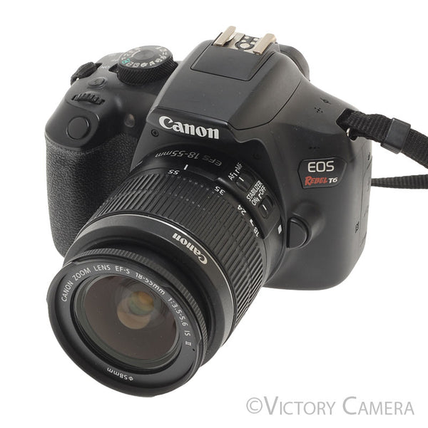 Canon EOS Rebel T6 Digital SLR Camera Body 18mp w/ 18-55mm II Lens [EX