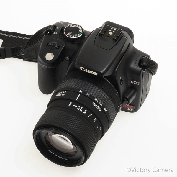 Canon Rebel XT 35mm Film Camera w/ 55-200mm AF Zoom Lens [EXC]