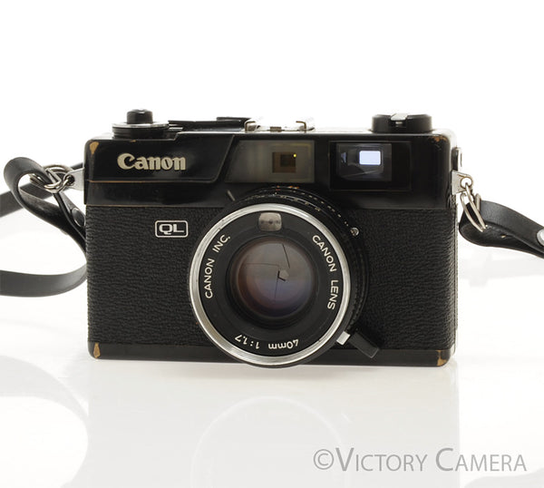 Canon Canonet QL 17 QL-17 Black Rangefinder Camera w/ 40mm f1.7 Lens [