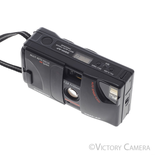 Chinon 35M-AF 35mm Point & Shoot Film Camera w/ 35mm f2.8 Prime Lens [