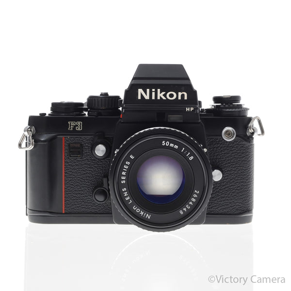 Nikon ニコン F3 HP 一眼レフ 105mm1:2.8 Dレンズ Nikon F3 HP F3HP 35mm Film Camera w/ Nikon 50mm f1.8 Lens [EXC+]