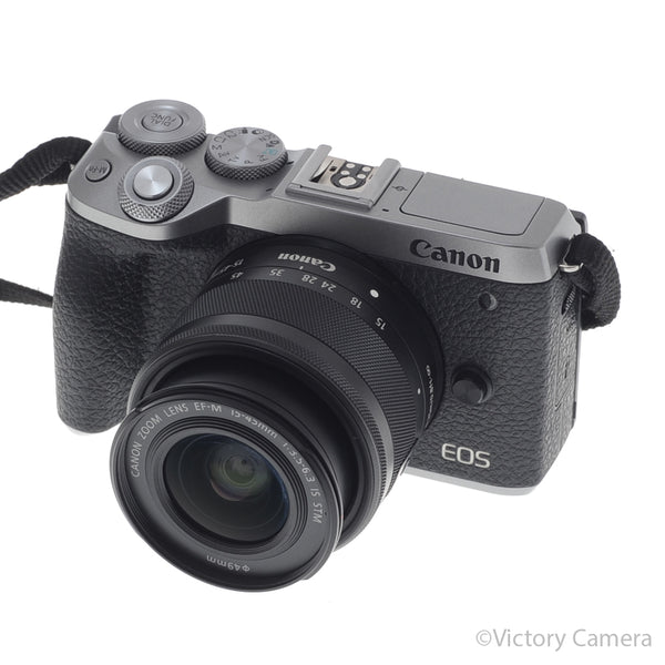Canon EOS M6 II 24.2MP Mirrorless Digital Camera w/ 15-45mm [EXC+]
