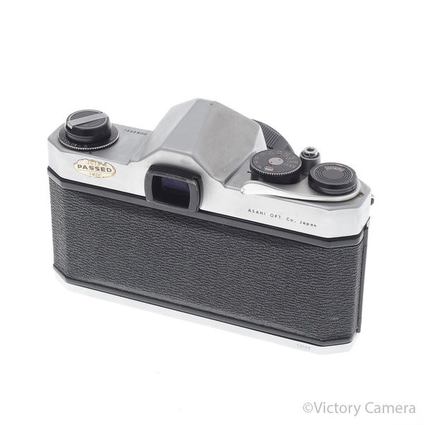 Pentax Spotmatic Chrome 35mm Camera w/ 55mm f1.8 Lens -No Meter- [EXC]