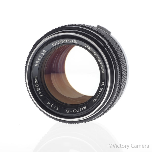 Olympus 50mm f1.4 G.Zuiko Auto-S OM Manual Focus Prime Lens [EXC+]