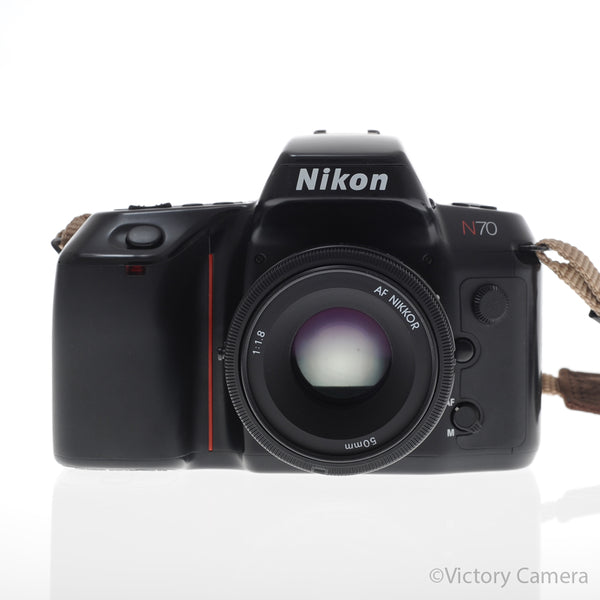 Nikon F70 NIKKOR 50mm F1.8 ニコン フィルムカメラ Nikon N70 35mm AF SLR Film Camera w/ 50mm f1.8 Prime Lens [EXC]