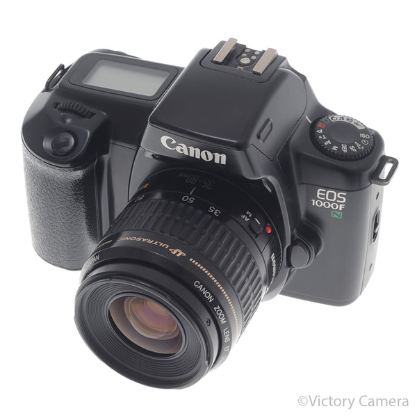 Canon EOS 1000F N Autofocus 35 Film Camera w/ 35-80mm Zoom Lens [EXC]