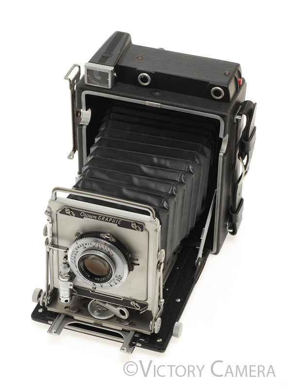 Graflex Crown Graphic 4x5 View Camera w/ 127mm f4.7 Ektar Lens [EXC+]