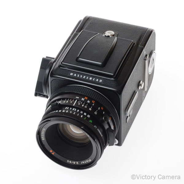 【OH済み】Hasselblad 500C/M 80mm CF T* Hasselblad 500c/m Black Medium Format Camera w/ 80mm CF T* Lens A [EXC