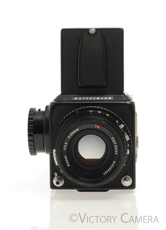 Hasselblad 500c/m 500cm Black Camera 80mm T* Lens A12 WLF
