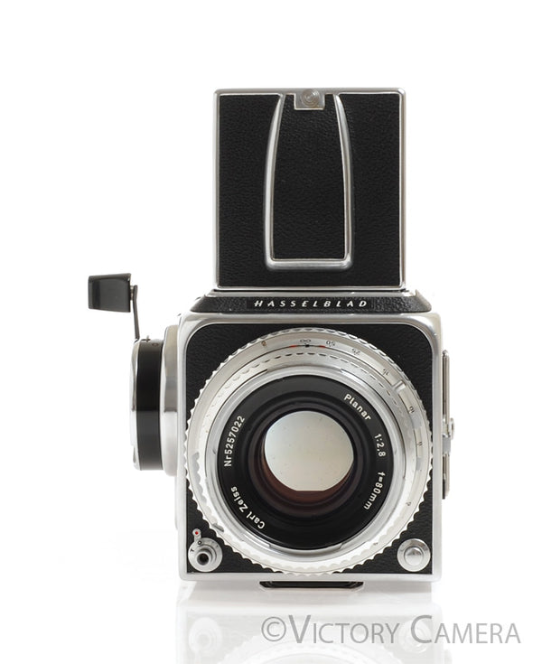 Hasselblad 500c Chrome Camera w/ Rare Microprism Grid Screen, 80mm,