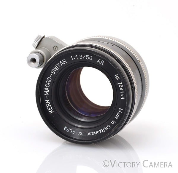 ALPA Kern Micro Switar 1:1.8/50 フード付・稀少 Kern Macro Switar 50mm f1.8 AR Prime Lens for Alpa Cameras [EXC-]