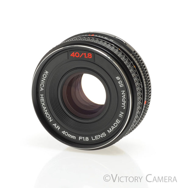 Konica Hexanon AR 40mm f1.8 Pancake Prime Lens AR Mount [MINT-]