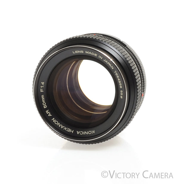 【C6558】Konica HEXANON AR 50mm f/1.4 レンズ Konica 50mm f1.4 Hexanon AR Lens | Blue Moon Camera